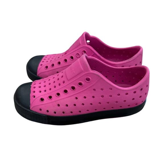 Native Jefferson Kids Shoes Pink Colorblock Toddler Size 11 - Picture 4 of 6